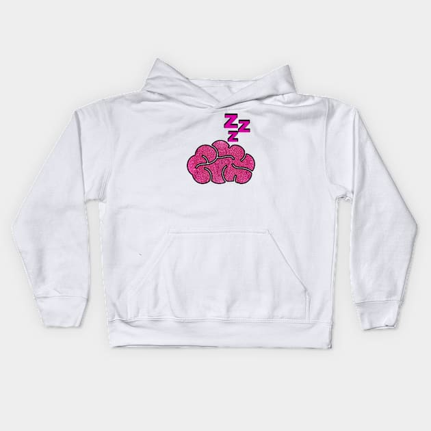 Pink Sleepy Head Kids Hoodie by LisaLiza